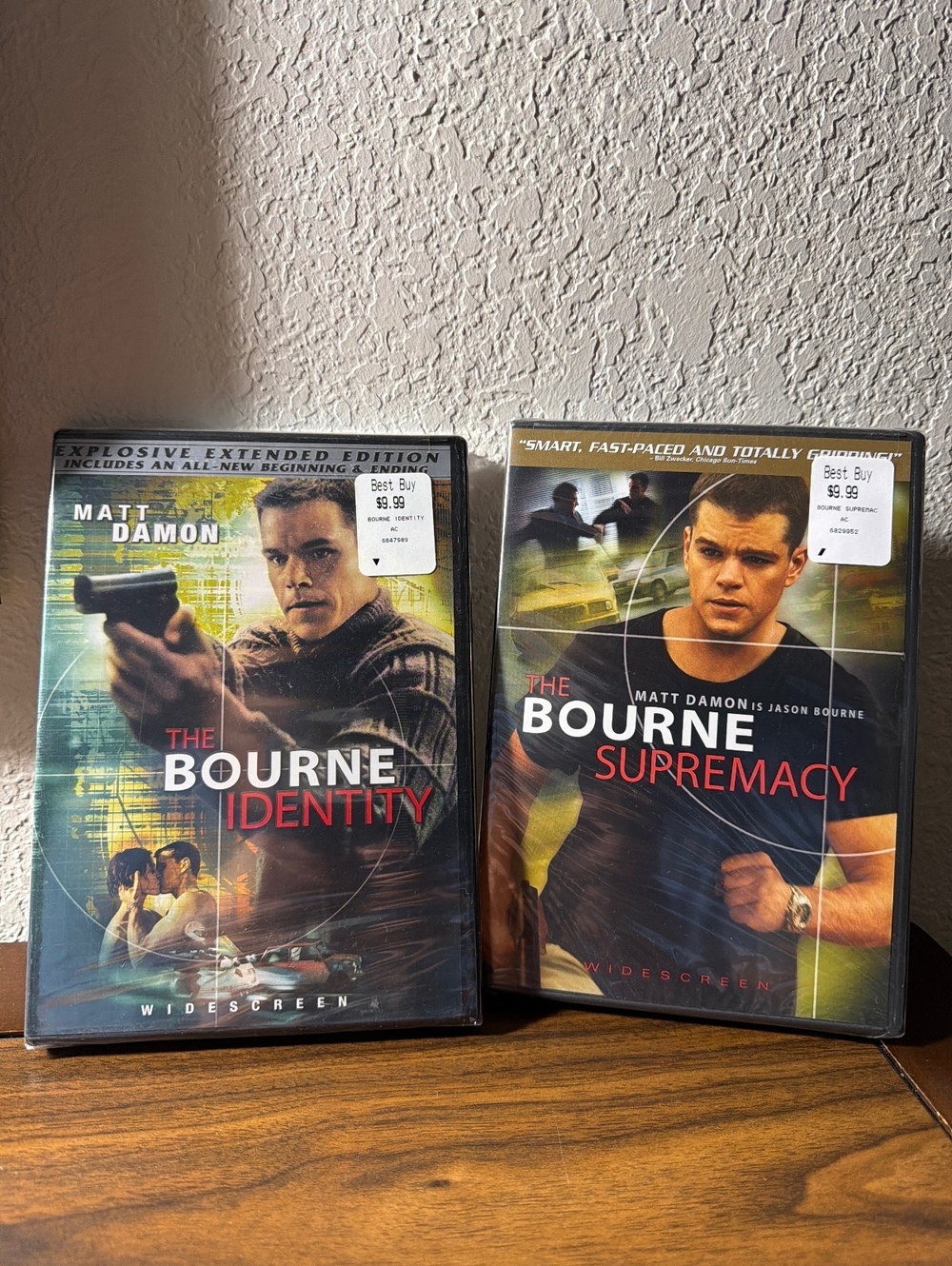 The Bourne Identity & The Bourne Supremacy DVD Set Bundle Widescreen Matt Damon